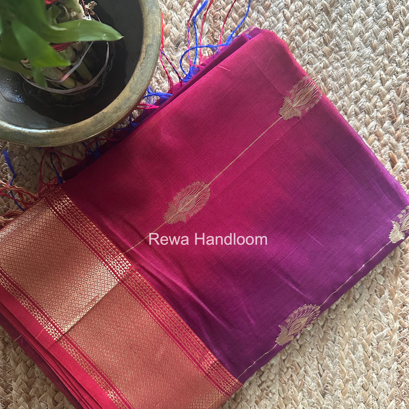 Maheshwari Magenta Shaded Butta Saree BLSS01