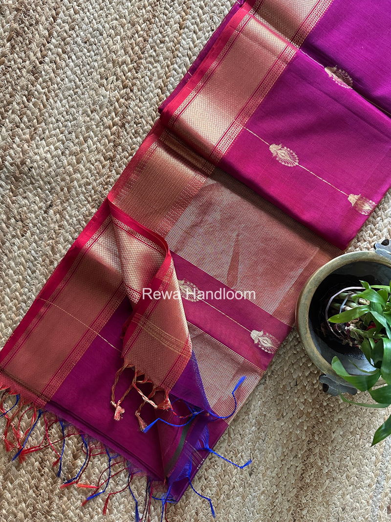 Maheshwari Shaded Butta Saree