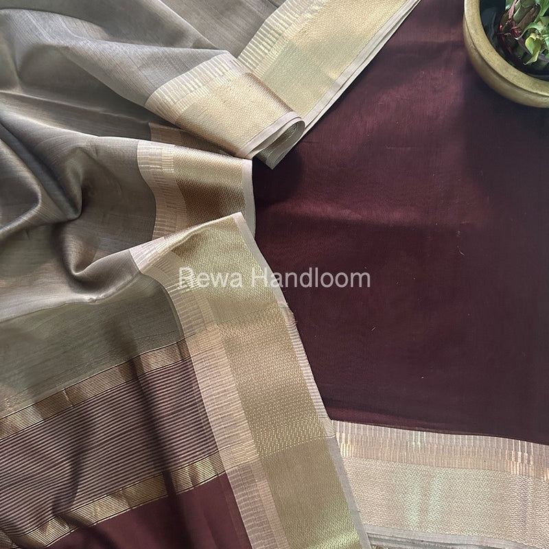 Maheshwari Zari Border Dress Material