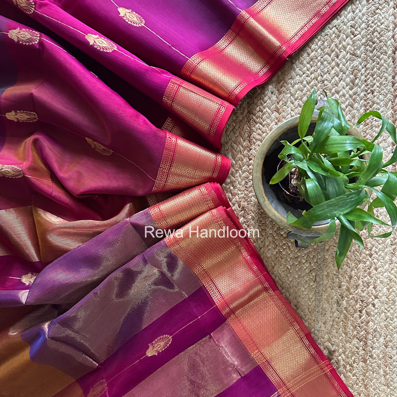 Maheshwari Magenta Shaded Butta Saree BLSS01