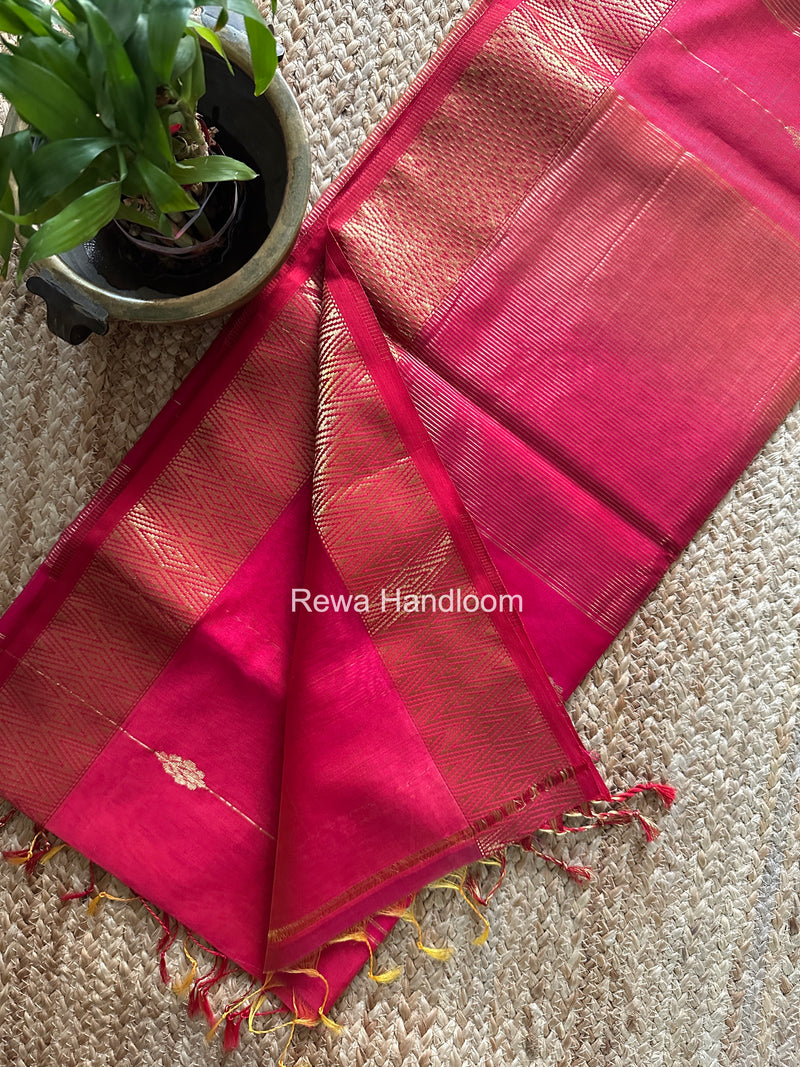 Maheshwari Rani Pink Shaded Butta Saree BLSS032