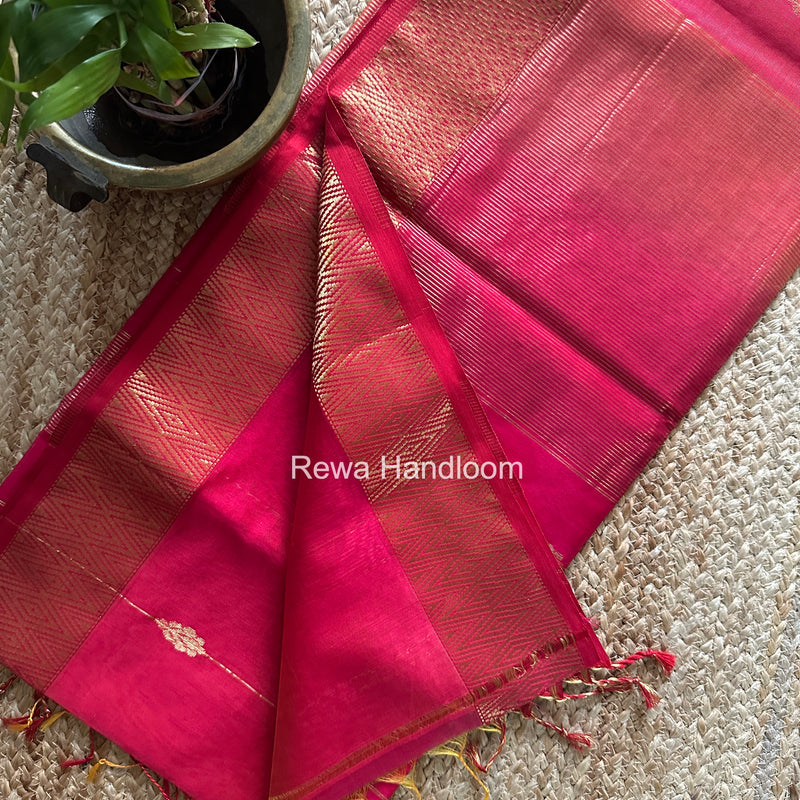 Maheshwari Rani Pink Shaded Butta Saree BLSS032