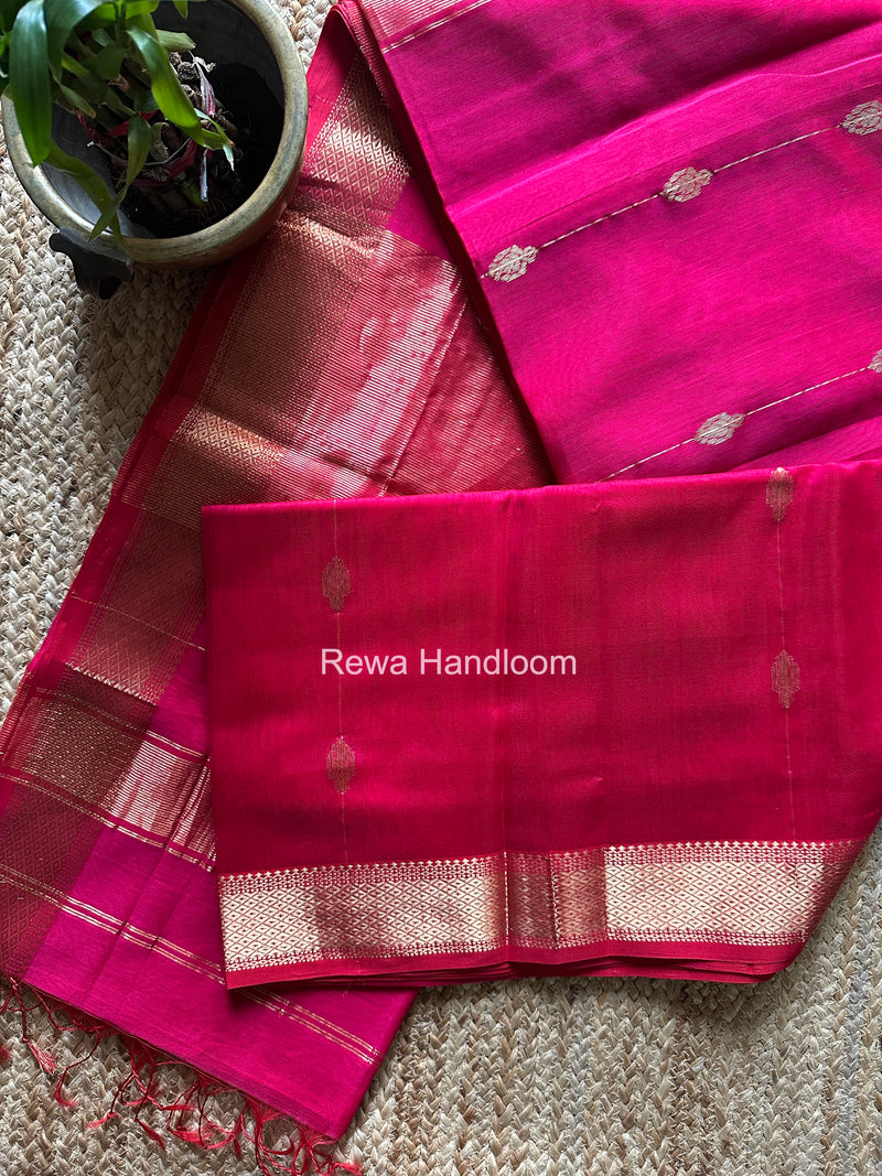 Maheshwari Rani Pink Shaded Butta Saree BLSS029