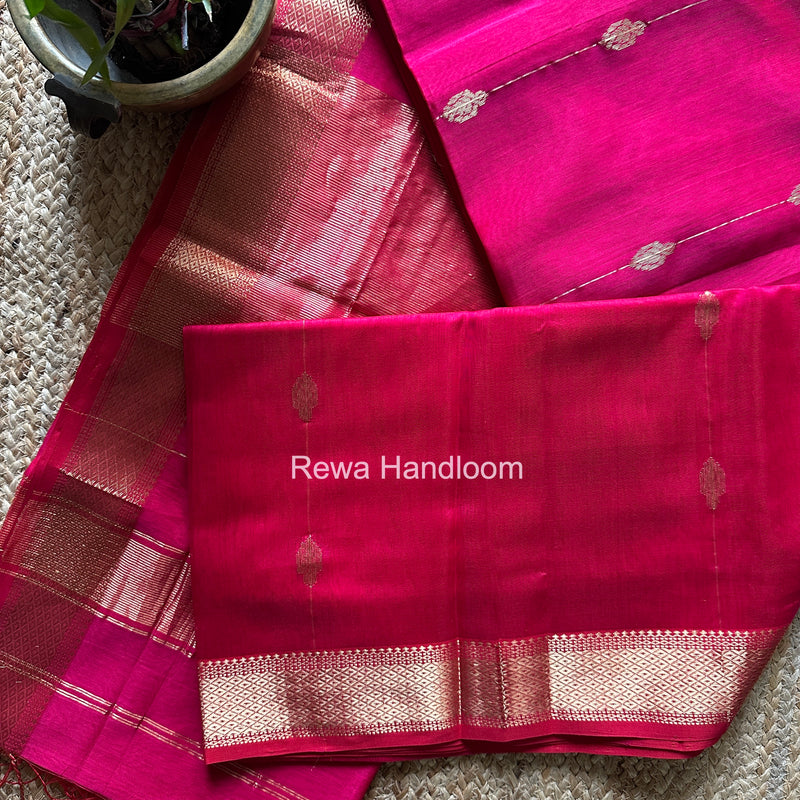 Maheshwari Rani Pink Shaded Butta Saree BLSS029