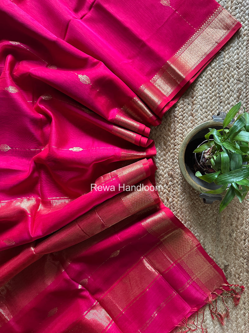 Maheshwari Rani Pink Shaded Butta Saree BLSS029
