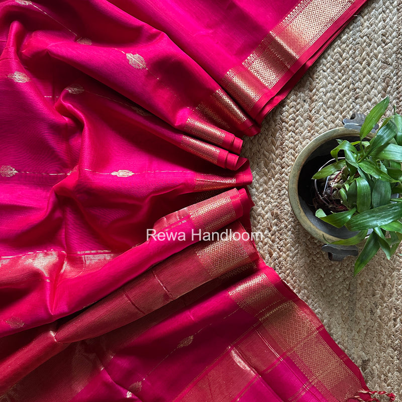 Maheshwari Rani Pink Shaded Butta Saree BLSS029