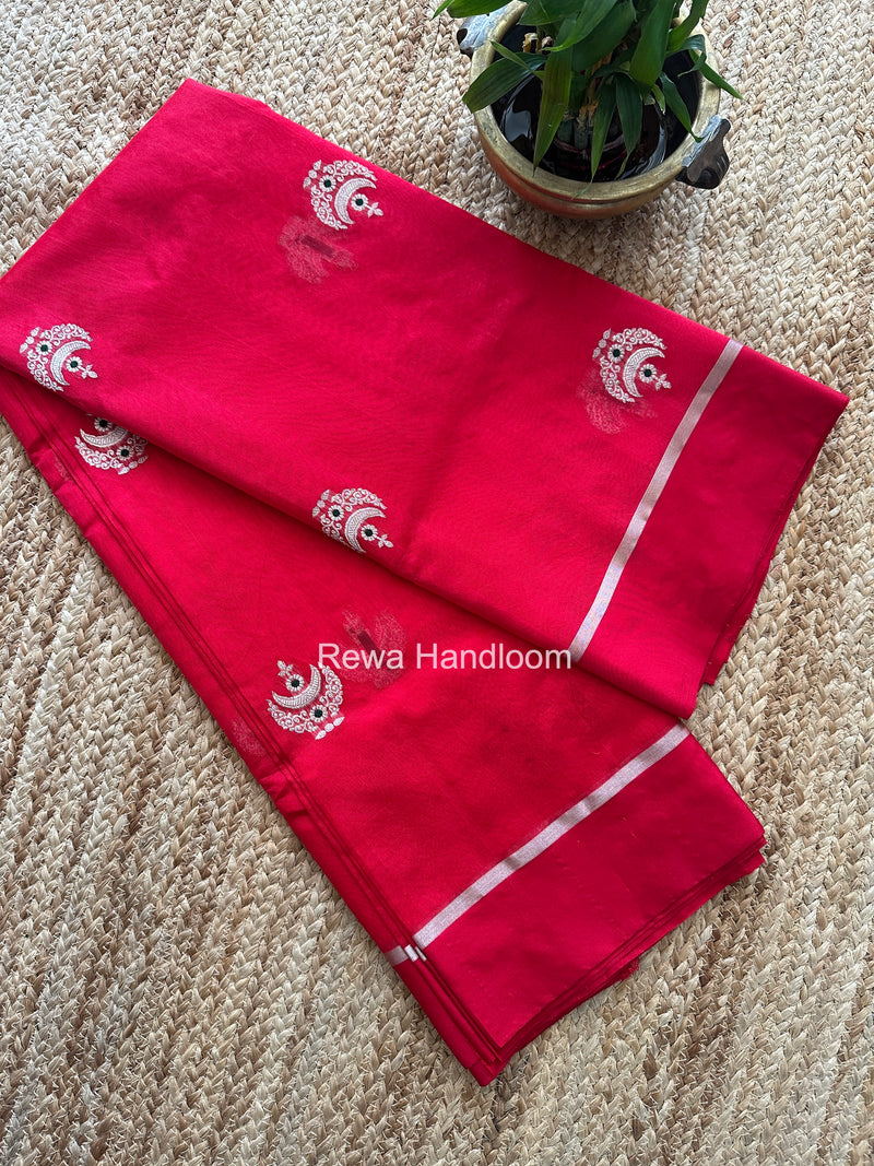 Chanderi Pattu Silk Butta Saree