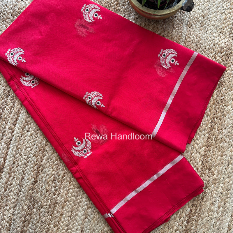 Chanderi Pattu Silk Butta Saree
