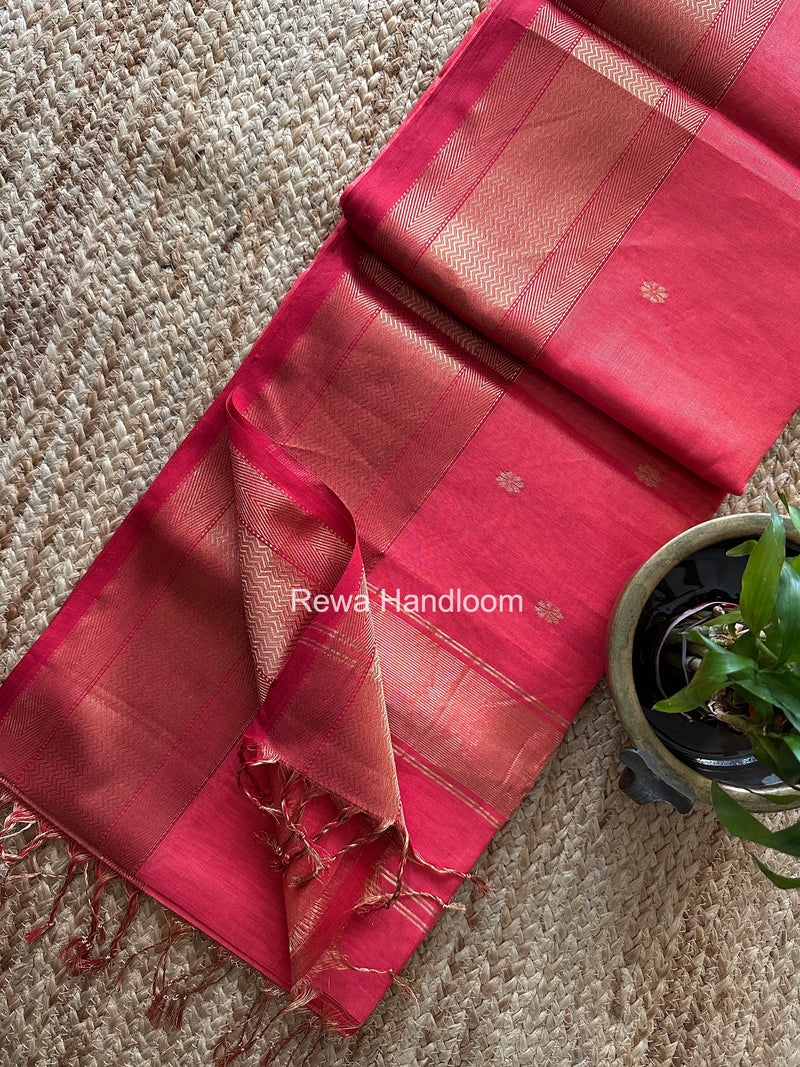 Maheshwari Tissue Butti Saree