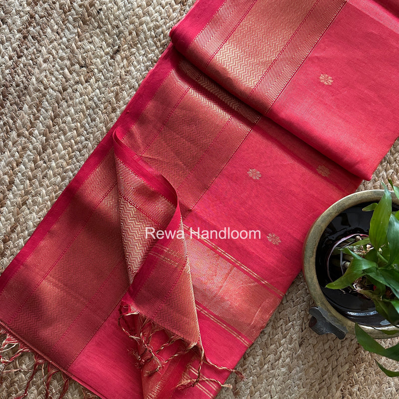 Maheshwari Tissue Butti Saree
