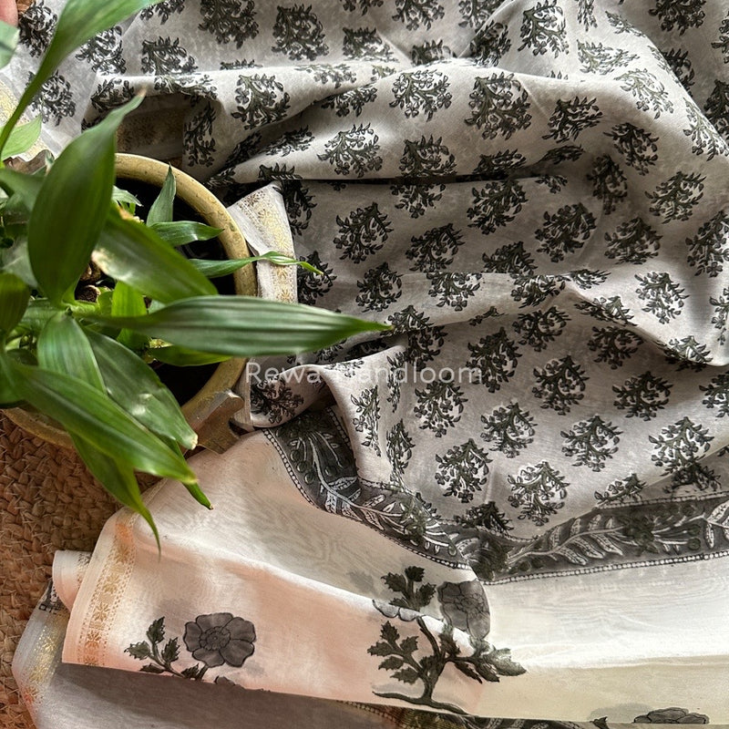 Maheshwari Hand Block Printed Dupatta