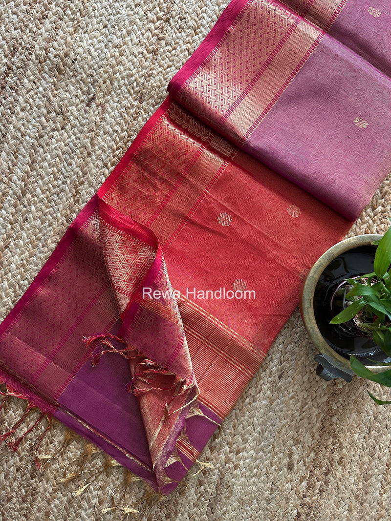 Maheshwari Tissue Butti Saree