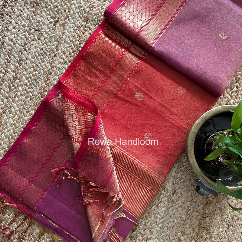 Maheshwari Tissue Butti Saree