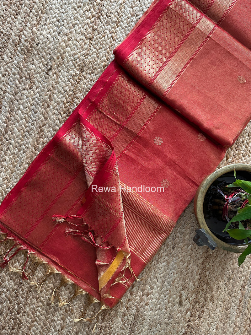 Maheshwari Tissue Butti Saree