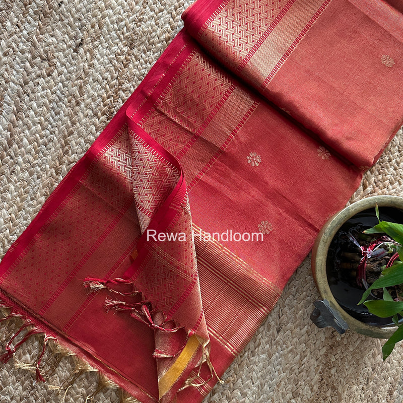 Maheshwari Tissue Butti Saree