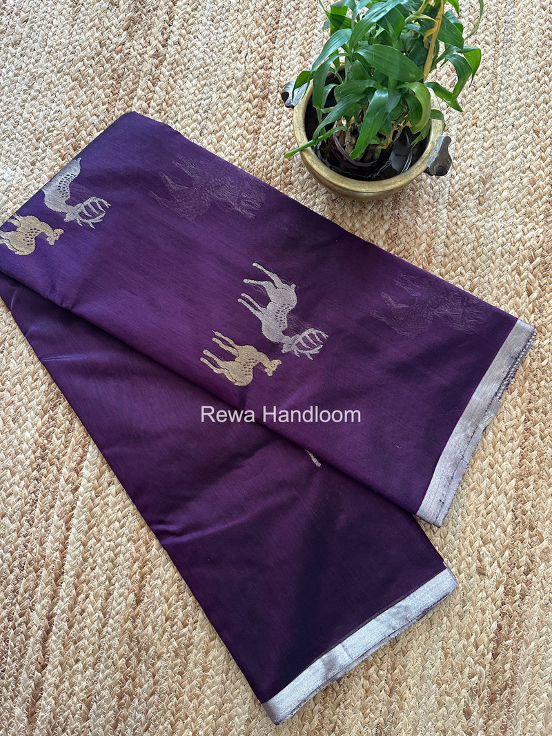 Chanderi Pattu Silk Butta Saree