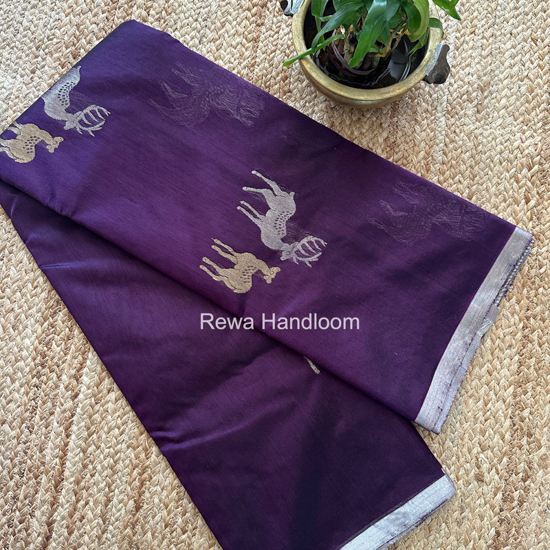 Chanderi Pattu Silk Butta Saree