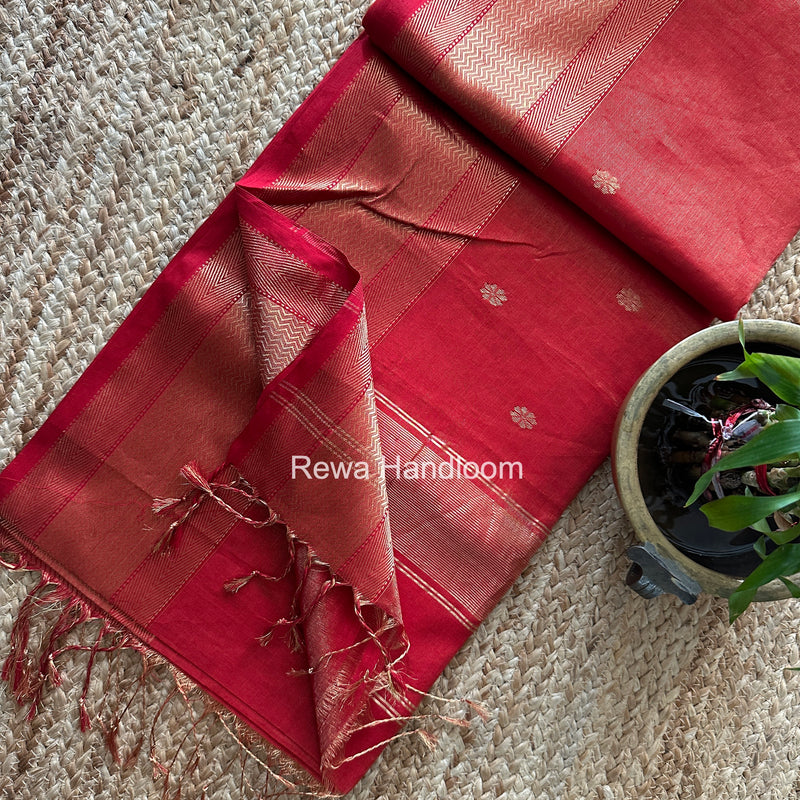 Maheshwari Tissue Butti Saree