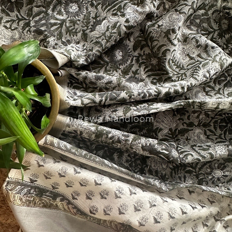 Maheshwari Hand Block Printed Dupatta