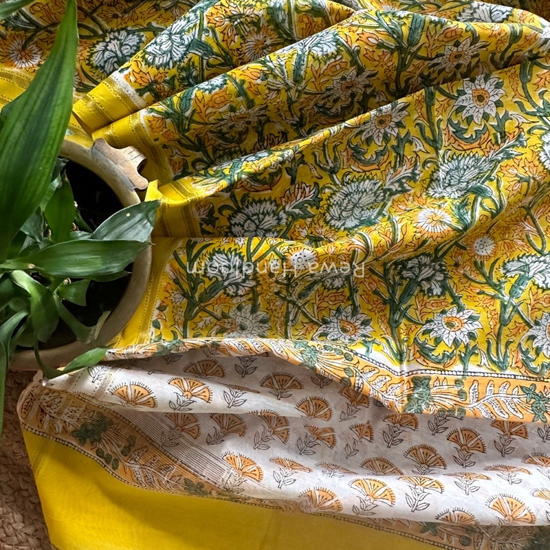 Maheshwari Hand Block Printed Dupatta