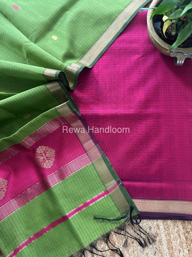 Maheshwari Motifs Top-Dupatta Set