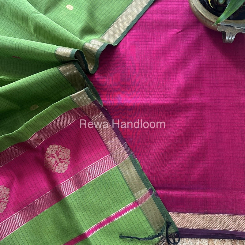 Maheshwari Motifs Top-Dupatta Set