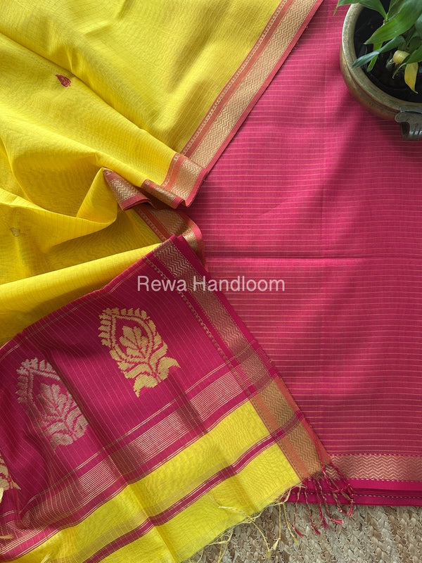 Maheshwari Motifs Top-Dupatta Set