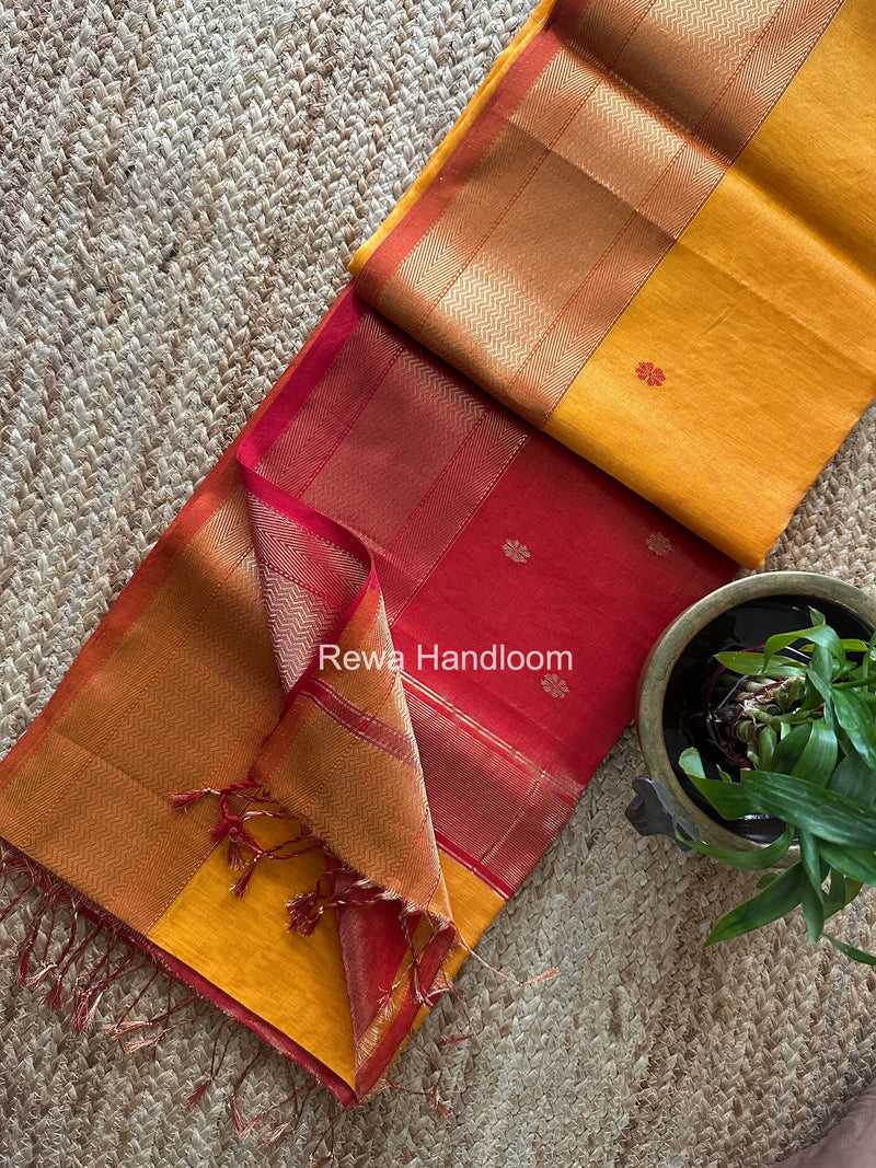 Maheshwari Tissue Butti Saree