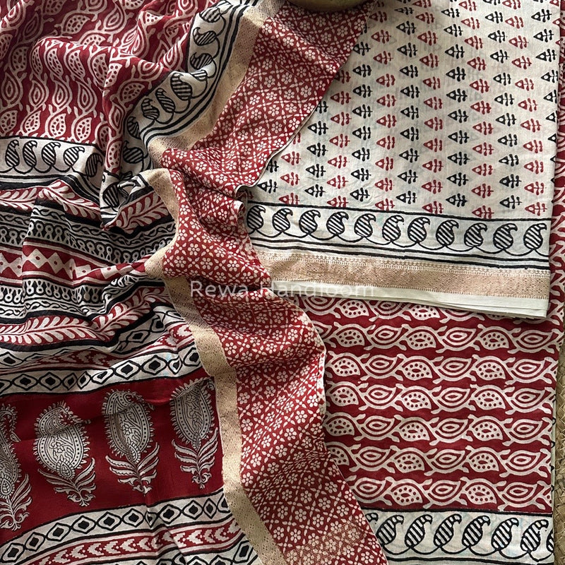 Maheshwari Bagh Print Suit
