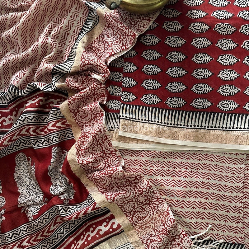 Maheshwari Bagh Print Suit