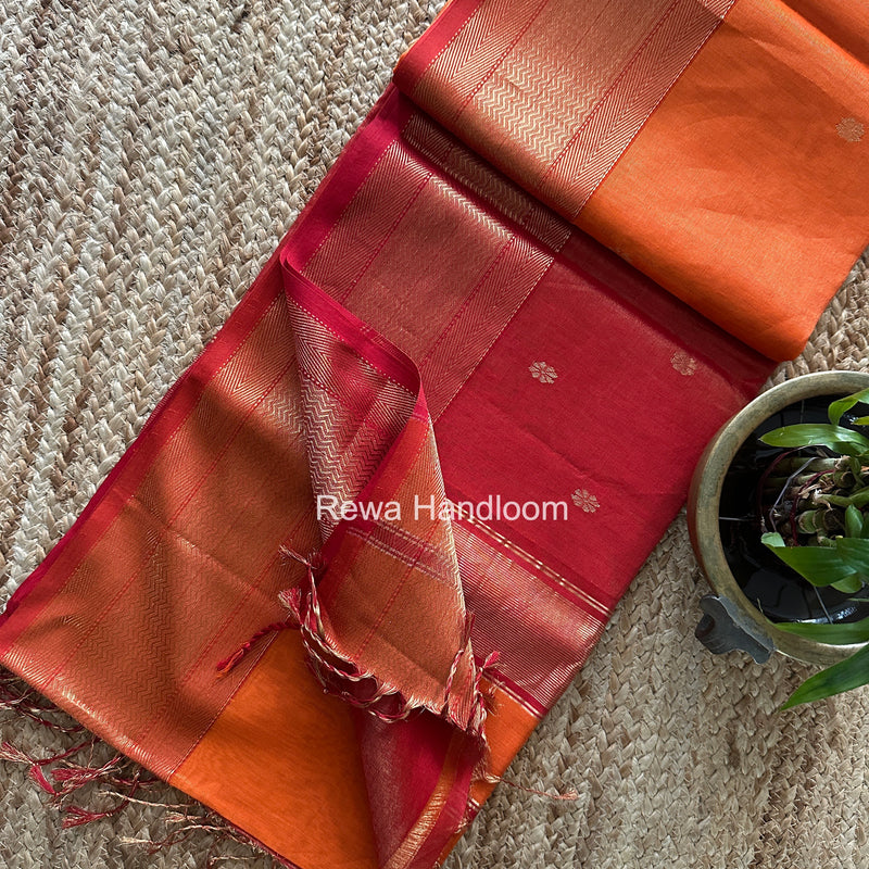 Maheshwari Tissue Butti Saree