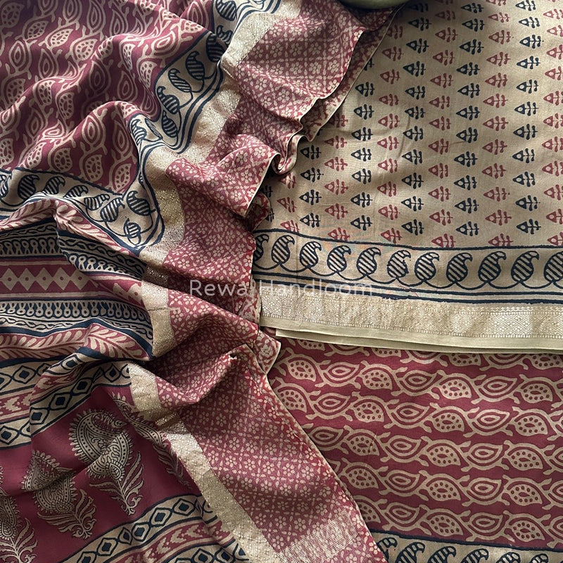 Maheshwari Biscuit Bagh Print Suit BSP0151