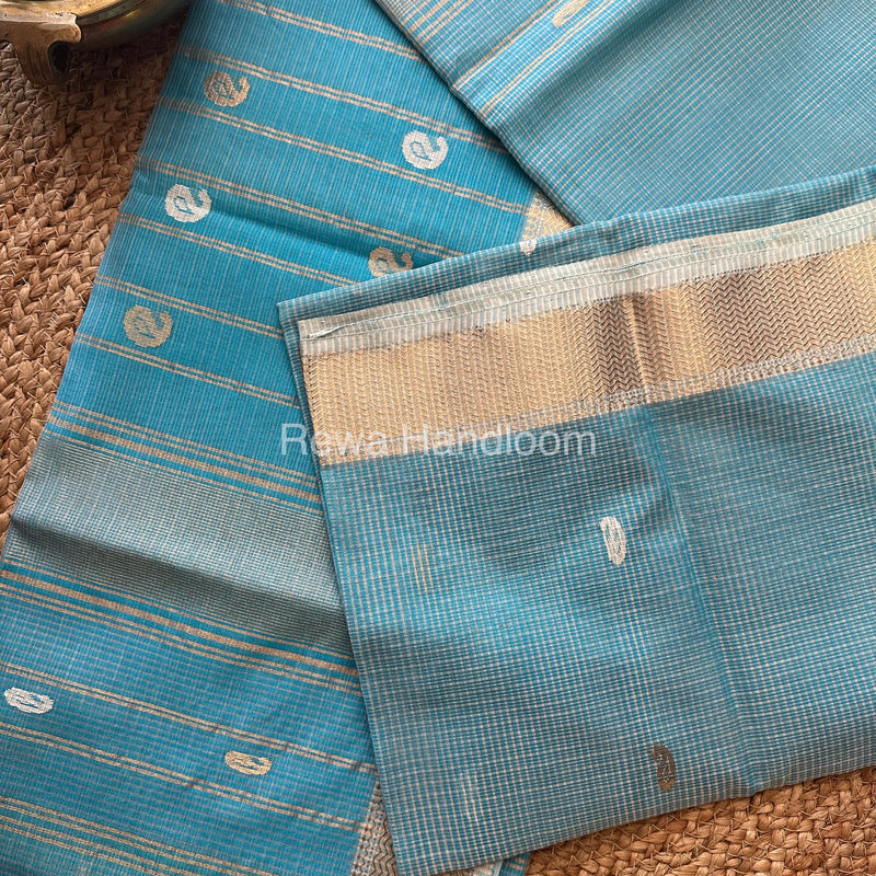 Firoji Zari Butti ~ Maheshwari Saree-KJS029
