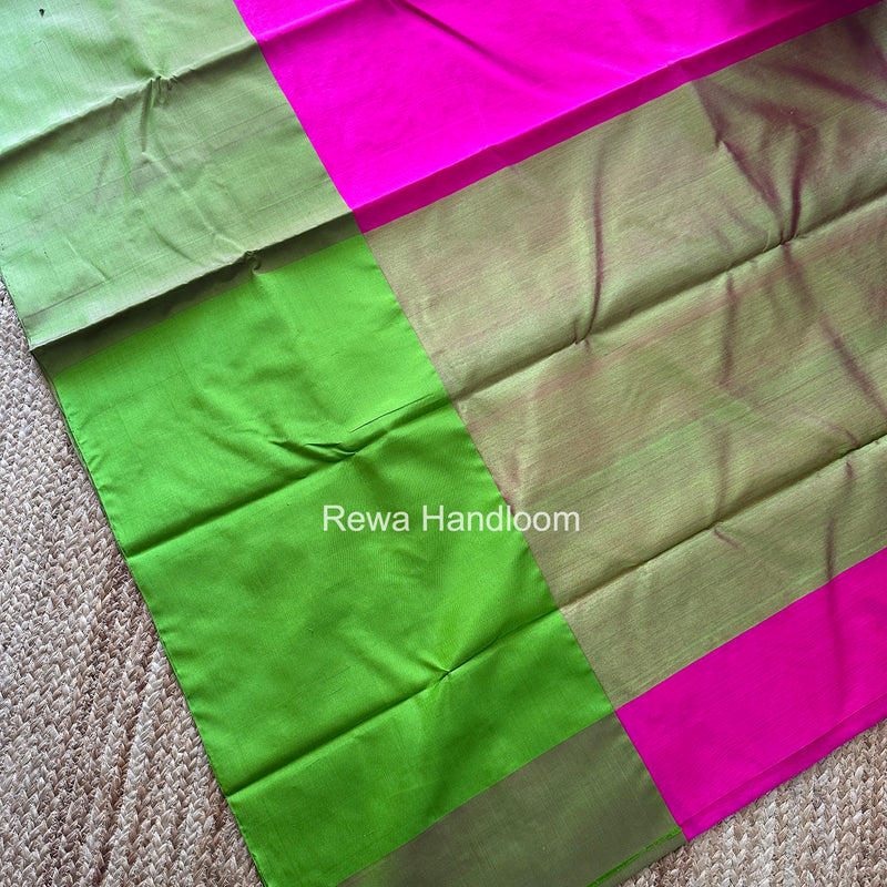 Fuchsia Pink Chanderi Pattu Silk Saree CPSS01