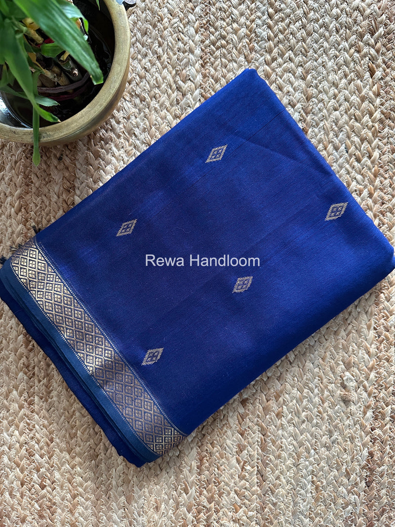 Maheshwari Blue Lotus Butta Saree LBS065