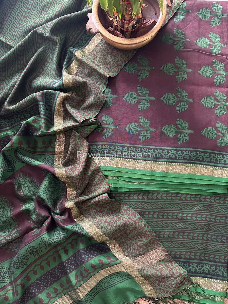 Maheshwari Coffee Bagh Print Suit BSP0130