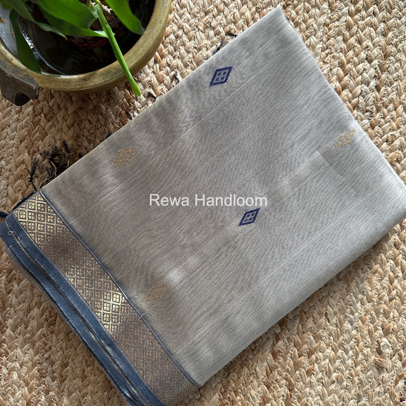 Maheshwari Beige Lotus Butta Saree LBS066
