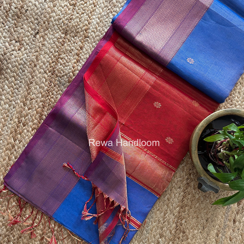 Maheshwari Tissue Butti Saree