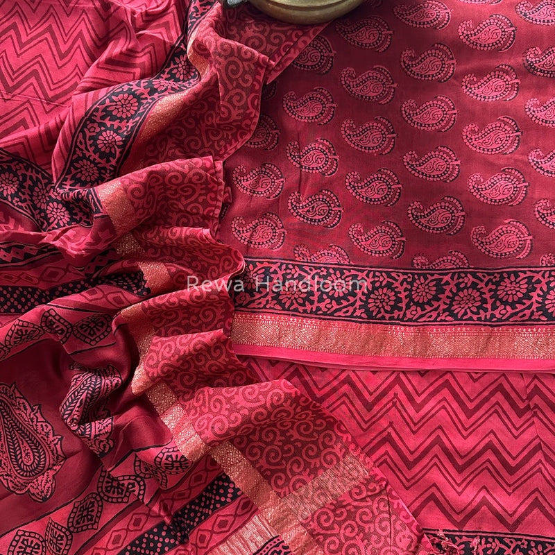 Maheshwari Bagh Print Suit