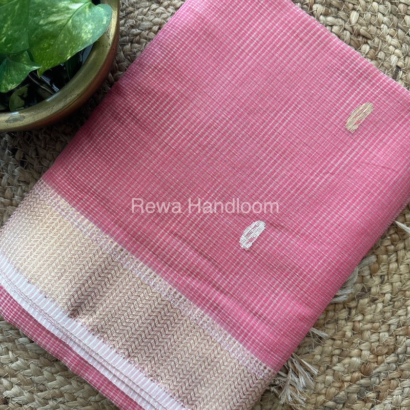  Zari Butti ~ Maheshwari Saree