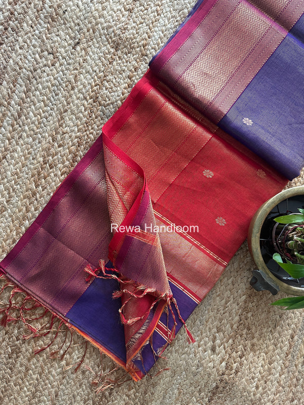 Maheshwari Tissue Butti Saree