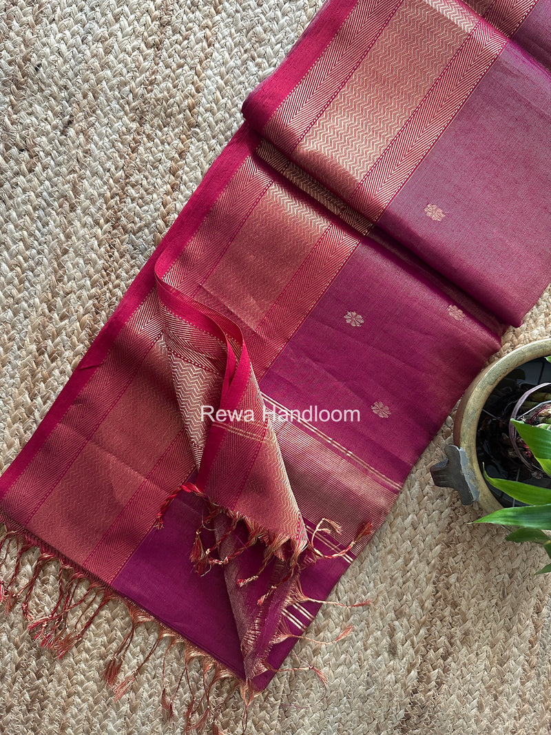Maheshwari Tissue Butti Saree