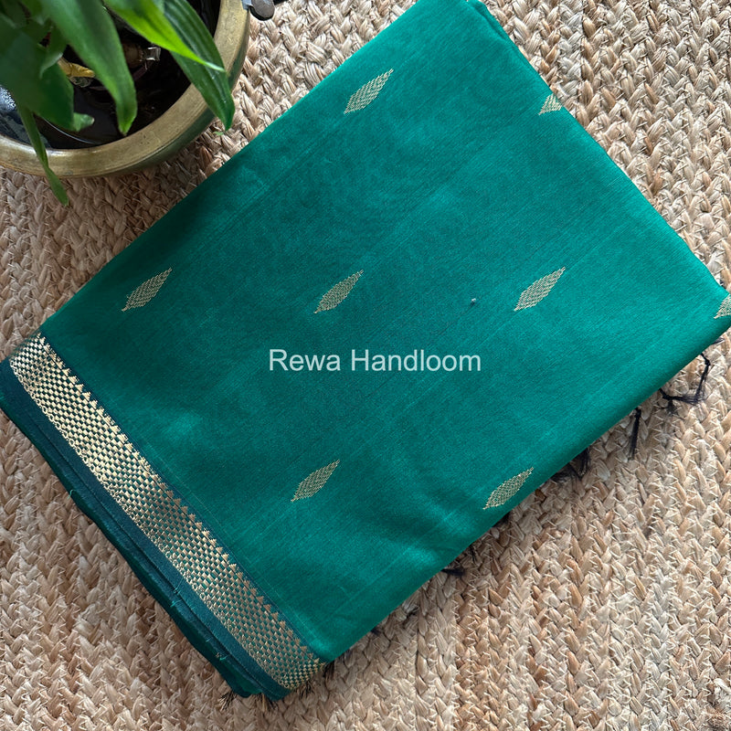 Maheshwari Green Aami Butti Saree SBT0082