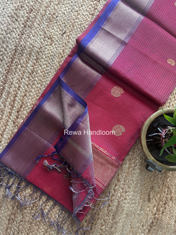 Maheshwari Tissue Butti Saree