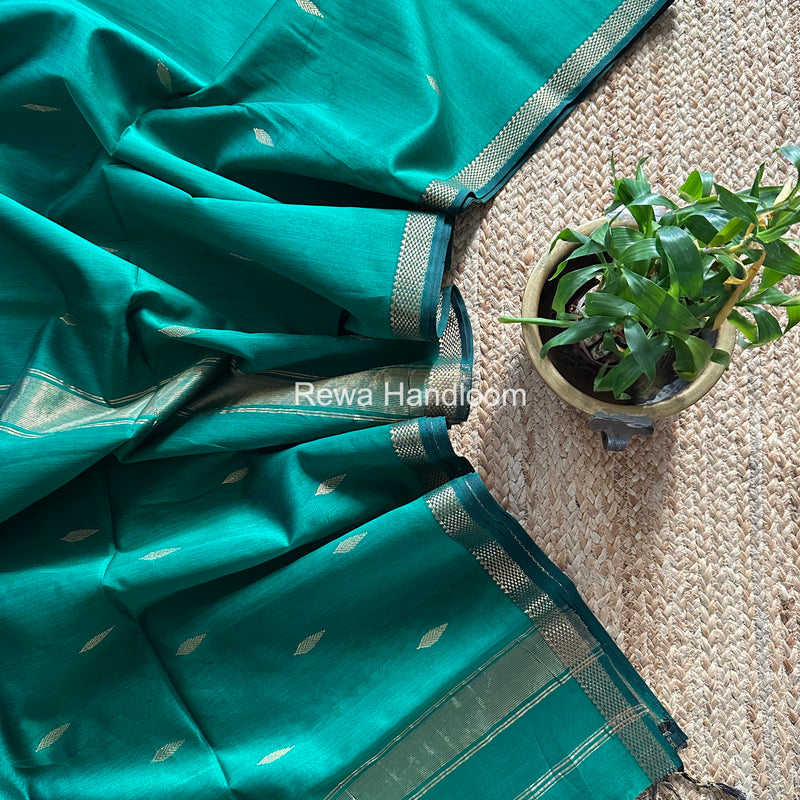 Maheshwari Green Aami Butti Saree SBT0082