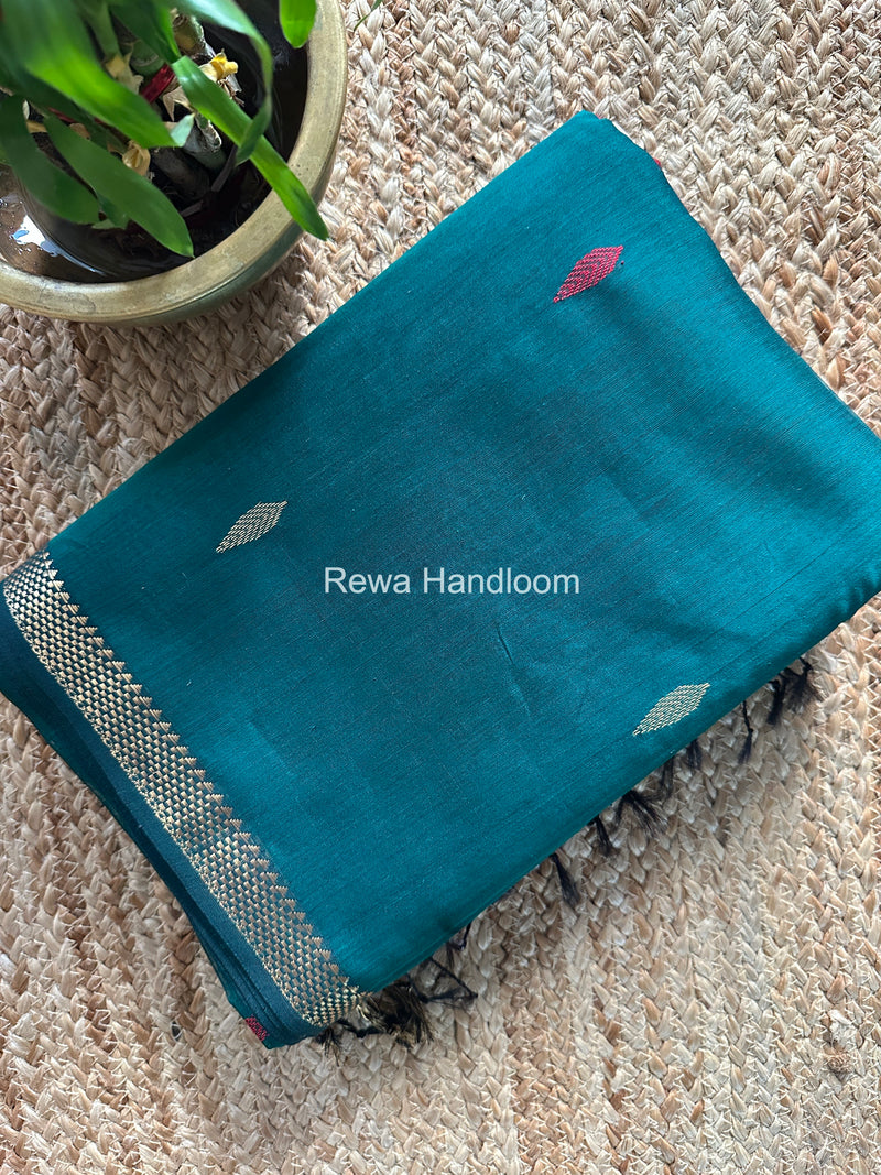 Maheshwari Green Aami Butti Saree SBT0078