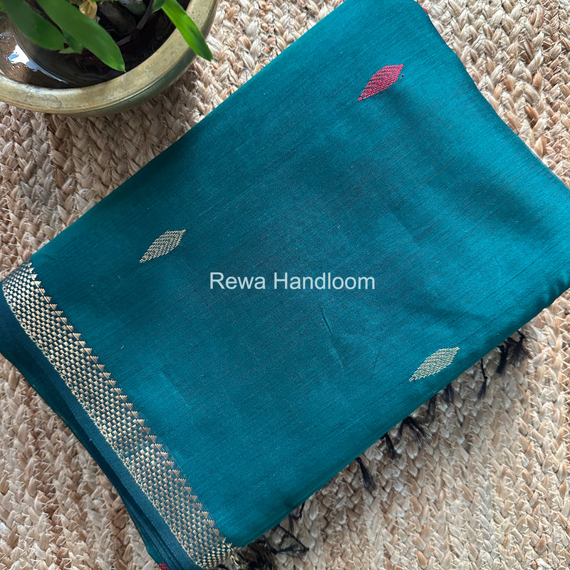 Maheshwari Green Aami Butti Saree SBT0078