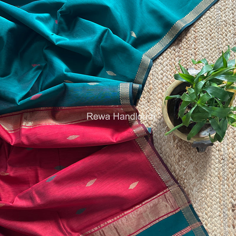 Maheshwari Green Aami Butti Saree SBT0078