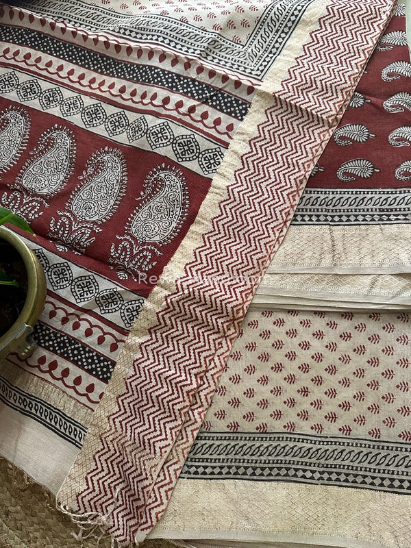 Maheshwari Bagh Print Tissue Suit