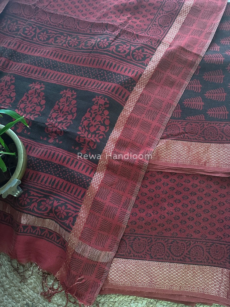  Bagh Print Tissue Suit
